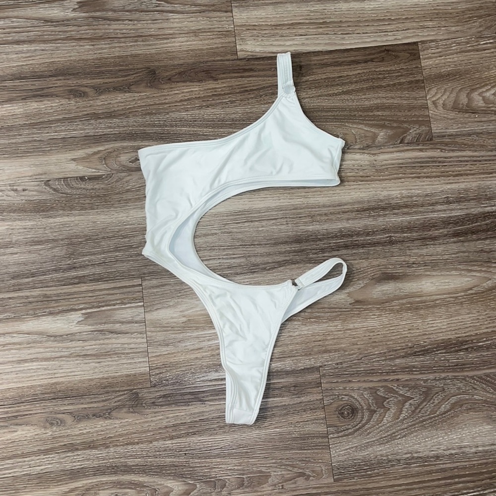 Sexy white swimsuit
